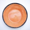 High-end vitality Orange ice Crack glazed plate and bowl set, creative imitation porcelain melamine tableware, hotel and restaurant plates and bowls details Picture